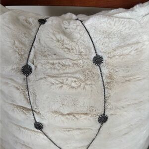 Chic Black Beaded Necklace